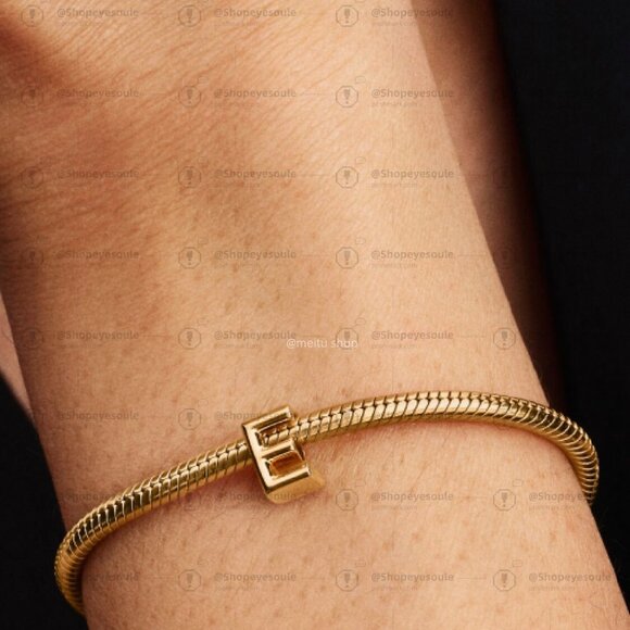 Pandora Letter E Alphabet Charm - Picture 5 of 6